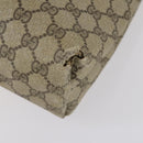 GUCCI GG Canvas Supreme Web Sherry Line Bag Leather PVC 6Set Beige Auth bs29365-26