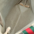 GUCCI GG Canvas Supreme Web Sherry Line Bag Leather PVC 6Set Beige Auth bs29365-27