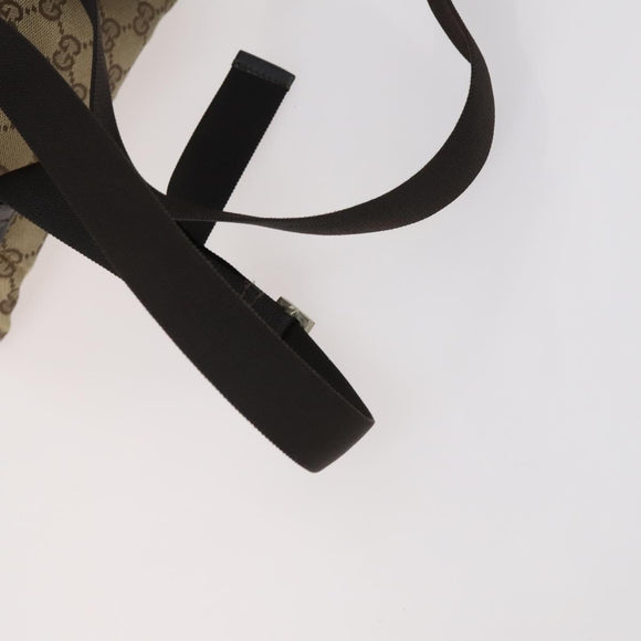 GUCCI GG Canvas Supreme Web Sherry Line Bag Leather PVC 6Set Beige Auth bs29365