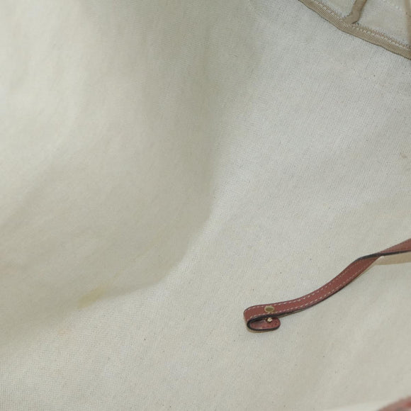 GUCCI GG Canvas Supreme Web Sherry Line Bag Leather PVC 6Set Beige Auth bs29365