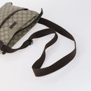 GUCCI GG Canvas Supreme Web Sherry Line Bag Leather PVC 6Set Beige Auth bs29365-9