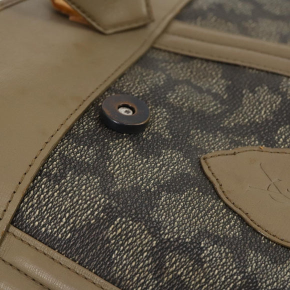 SAINT LAURENT Bag Leather Canvas PVC 8Set Gray Beige White Auth bs29366