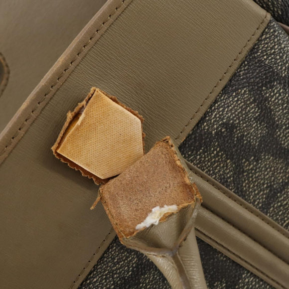 SAINT LAURENT Bag Leather Canvas PVC 8Set Gray Beige White Auth bs29366