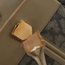 SAINT LAURENT Bag Leather Canvas PVC 8 Set Gray Beige White Auth bs29366-12