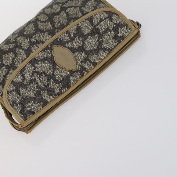 SAINT LAURENT Bag Leather Canvas PVC 8Set Gray Beige White Auth bs29366