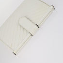 SAINT LAURENT Bag Leather Canvas PVC 8 Set Gray Beige White Auth bs29366-19