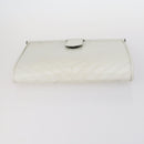 SAINT LAURENT Bag Leather Canvas PVC 8 Set Gray Beige White Auth bs29366-20