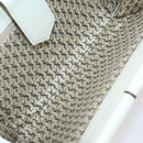 SAINT LAURENT Bag Leather Canvas PVC 8Set Gray Beige White Auth bs29366-21