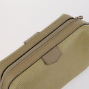 SAINT LAURENT Bag Leather Canvas PVC 8 Set Gray Beige White Auth bs29366-24