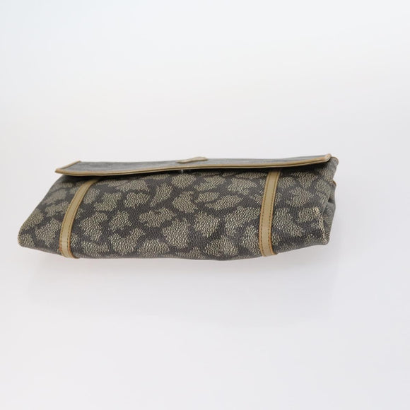 SAINT LAURENT Bag Leather Canvas PVC 8Set Gray Beige White Auth bs29366