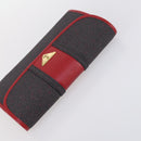 SAINT LAURENT Bag Leather Canvas PVC 8Set Gray Beige White Auth bs29366-35