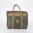 SAINT LAURENT Bag Leather Canvas PVC 8 Set Gray Beige White Auth bs29366-7