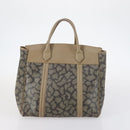 SAINT LAURENT Bag Leather Canvas PVC 8 Set Gray Beige White Auth bs29366-8