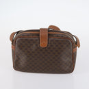 CELINE Macadam C Macadam Bag Canvas PVC Leather 5Set Brown Navy Auth bs29369-24