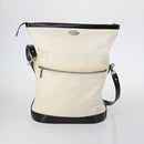 CELINE Macadam C Macadam Bag Canvas PVC Leather 5 Set Brown Navy Auth bs29369-2