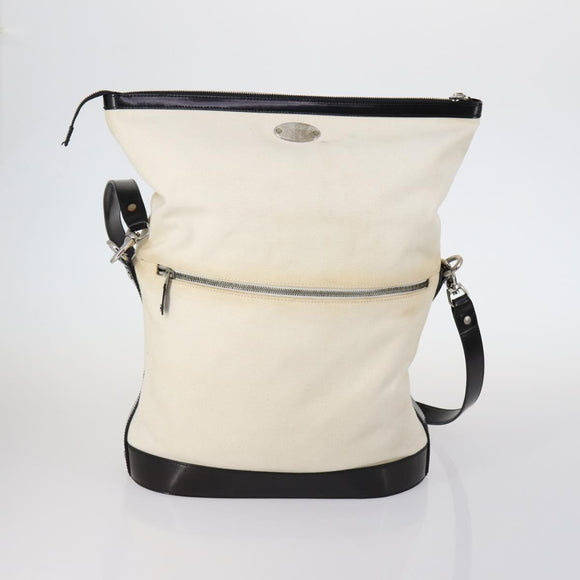 CELINE Macadam C Macadam Bag Canvas PVC Leather 5 Set Brown Navy Auth bs29369