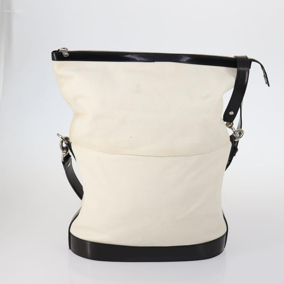 CELINE Macadam C Macadam Bag Canvas PVC Leather 5 Set Brown Navy Auth bs29369
