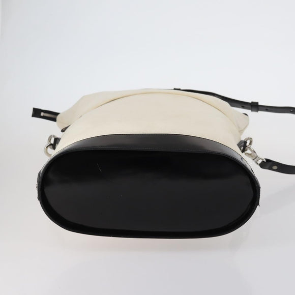 CELINE Macadam C Macadam Bag Canvas PVC Leather 5 Set Brown Navy Auth bs29369