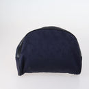 CELINE Macadam C Macadam Bag Canvas PVC Leather 5 Set Brown Navy Auth bs29369-8
