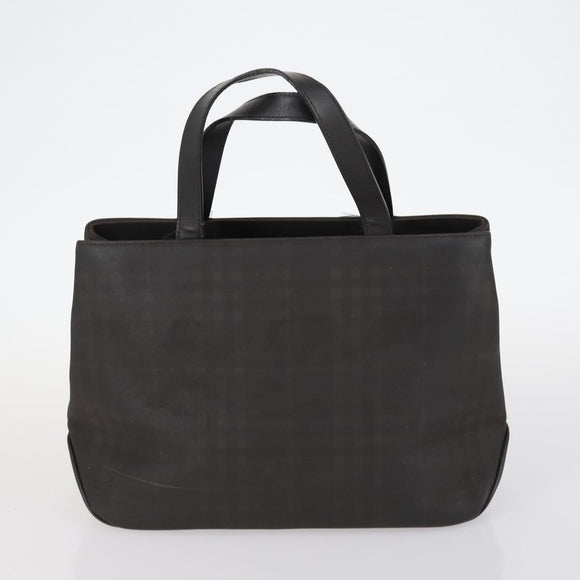 BURBERRY Nova Check Blue Label Bag Nylon PVC 4Set Beige Brown black Auth bs29370