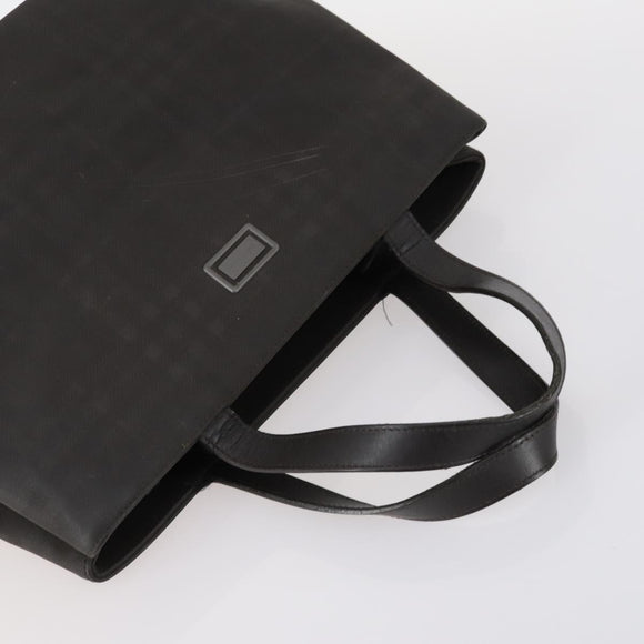 BURBERRY Nova Check Blue Label Bag Nylon PVC 4Set Beige Brown black Auth bs29370