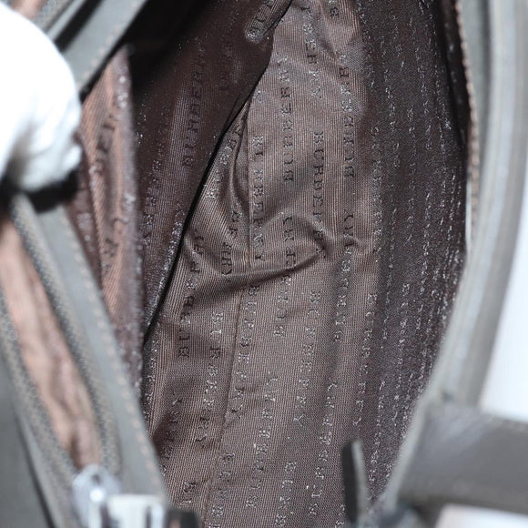 BURBERRY Nova Check Blue Label Bag Nylon PVC 4Set Beige Brown black Auth bs29370