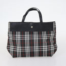 BURBERRY Nova Check Blue Label Bag Nylon PVC 4Set Beige Brown black Auth bs29370-15