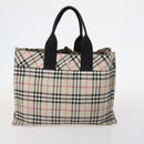 BURBERRY Nova Check Blue Label Bag Nylon PVC 4Set Beige Brown black Auth bs29370-2