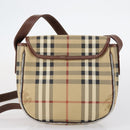 BURBERRY Nova Check Blue Label Bag Nylon PVC 4Set Beige Brown black Auth bs29370-22