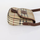 BURBERRY Nova Check Blue Label Bag Nylon PVC 4Set Beige Brown black Auth bs29370-23