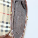 BURBERRY Nova Check Blue Label Bag Nylon PVC 4Set Beige Brown black Auth bs29370-27