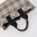 BURBERRY Nova Check Blue Label Bag Nylon PVC 4Set Beige Brown black Auth bs29370-5