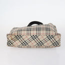 BURBERRY Nova Check Blue Label Bag Nylon PVC 4Set Beige Brown black Auth bs29370-6