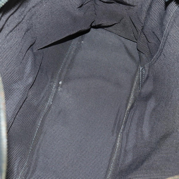 HERMES Her Line Fourre Tout Bag Canvas 4Set Red Brown gray Auth bs29371