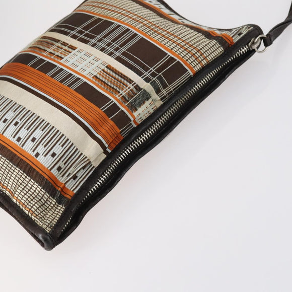 PRADA Bag Nylon Canvas 7Set Green Beige black Auth bs29372