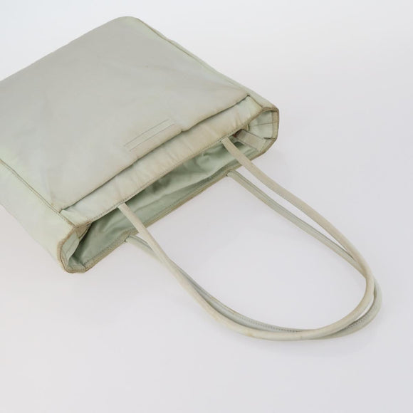 PRADA Bag Nylon Canvas 7 Set Green Beige black Auth bs29372