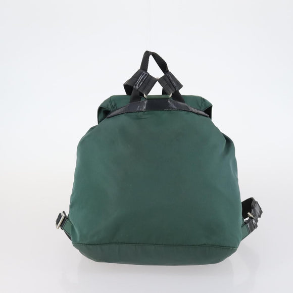 PRADA Bag Nylon Canvas 7 Set Green Beige black Auth bs29372