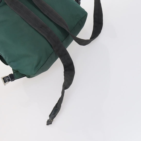 PRADA Bag Nylon Canvas 7 Set Green Beige black Auth bs29372
