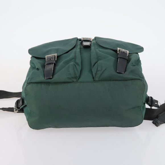 PRADA Bag Nylon Canvas 7 Set Green Beige black Auth bs29372