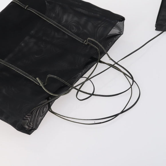 PRADA Bag Nylon Canvas 7Set Green Beige black Auth bs29372