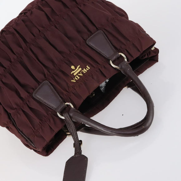 PRADA Bag Nylon Canvas 7 Set Green Beige black Auth bs29372