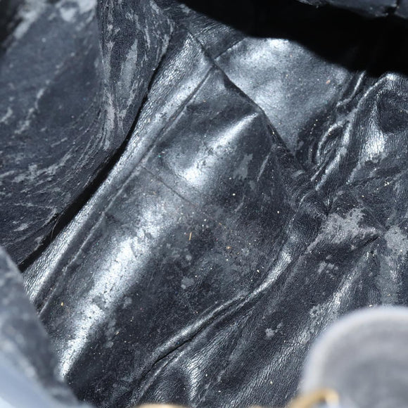 GUCCI Bamboo Web Sherry Line Bag Leather Canvas 6Set Beige Black Auth bs29373