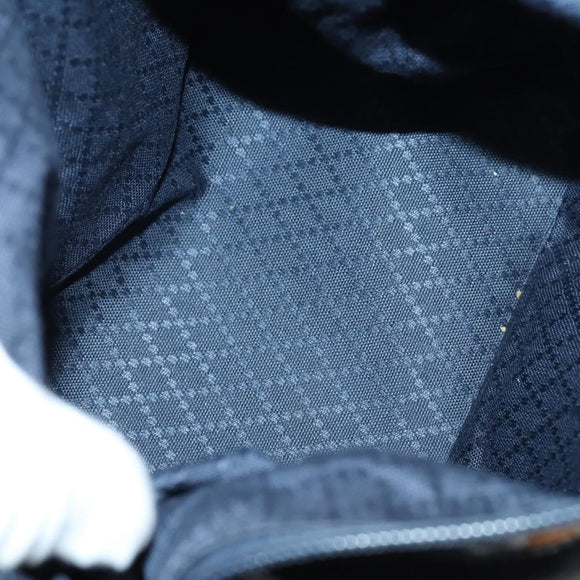 GUCCI Bamboo Web Sherry Line Bag Leather Canvas 6Set Beige Black Auth bs29373