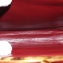 CARTIER Must Line Shoulder Bag Leather Bordeaux Gold Auth bs29374-11