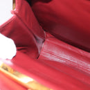 CARTIER Must Line Shoulder Bag Leather Bordeaux Gold Auth bs29374-12