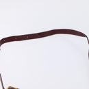 CARTIER Must Line Shoulder Bag Leather Bordeaux Gold Auth bs29374-8