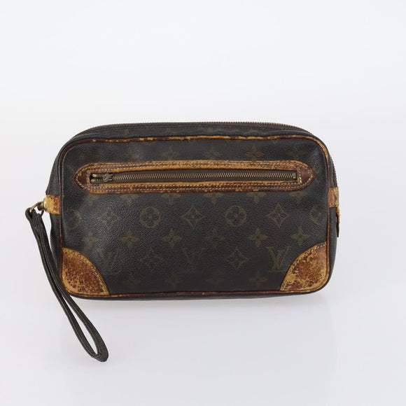 LOUIS VUITTON Monogram Taiga Bag 5Set Green LV Auth bs29377