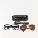 GUCCI Sunglasses plastic 3 Set Gold Black Auth bs29378-17