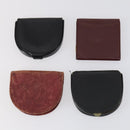 CARTIER Wallet Leather 8Set Bordeaux Black Auth bs29379-13