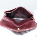 CARTIER Wallet Leather 8Set Bordeaux Black Auth bs29379-14